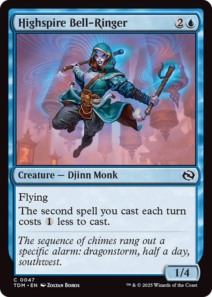 Highspire Bell-Ringer (047) [Tarkir: Dragonstorm]  Foil