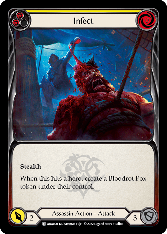 Infect (Yellow) [ARA020] (Outsiders Arakni Blitz Deck)