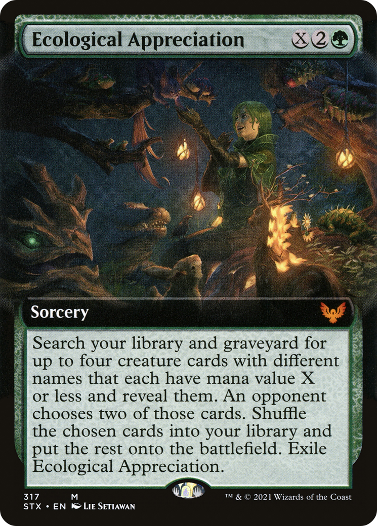 Ecological Appreciation (Extended Art) [Strixhaven: School of Mages] Foil