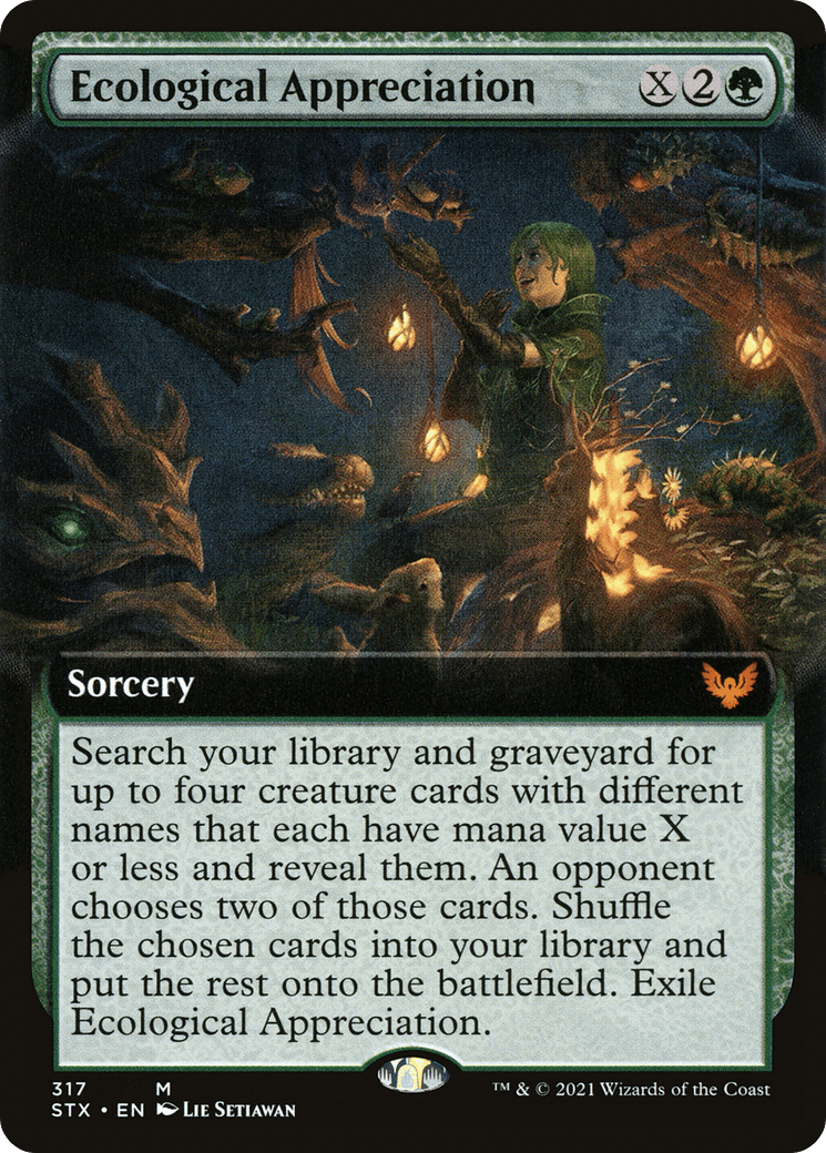 Ecological Appreciation (Extended Art) [Strixhaven: School of Mages] Foil