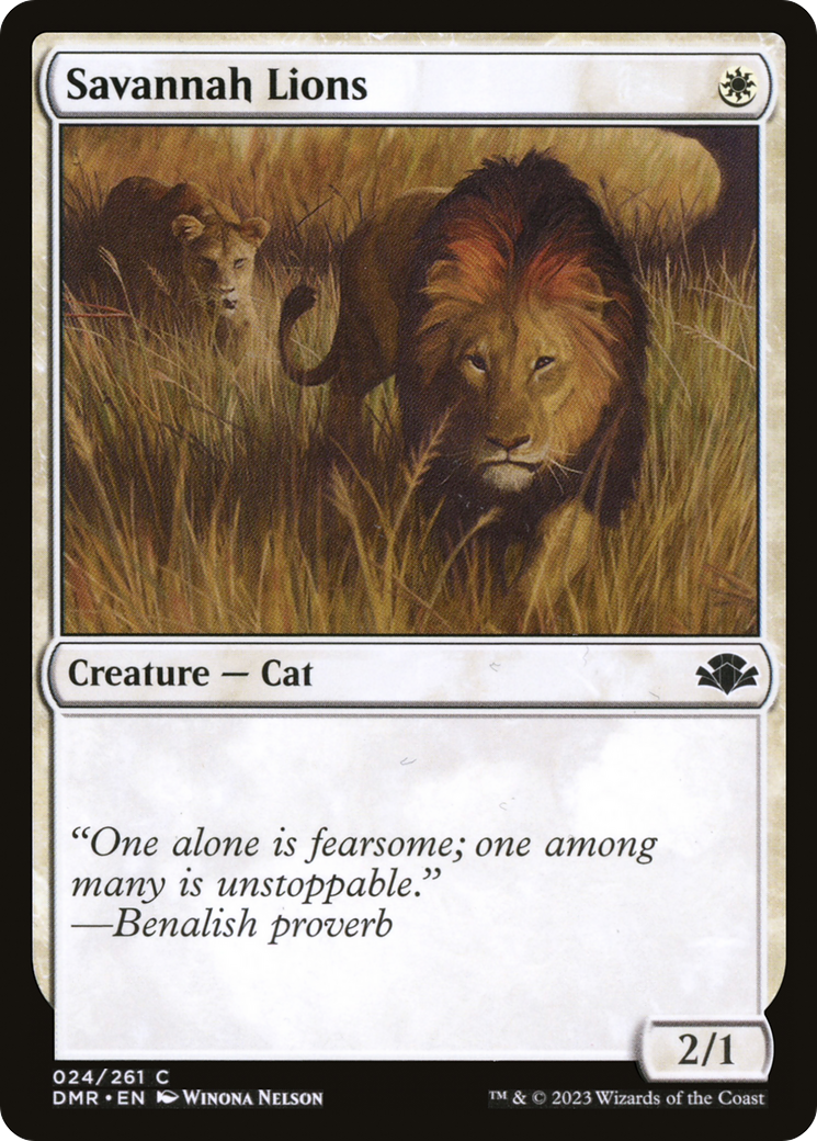 Savannah Lions [Dominaria Remastered]