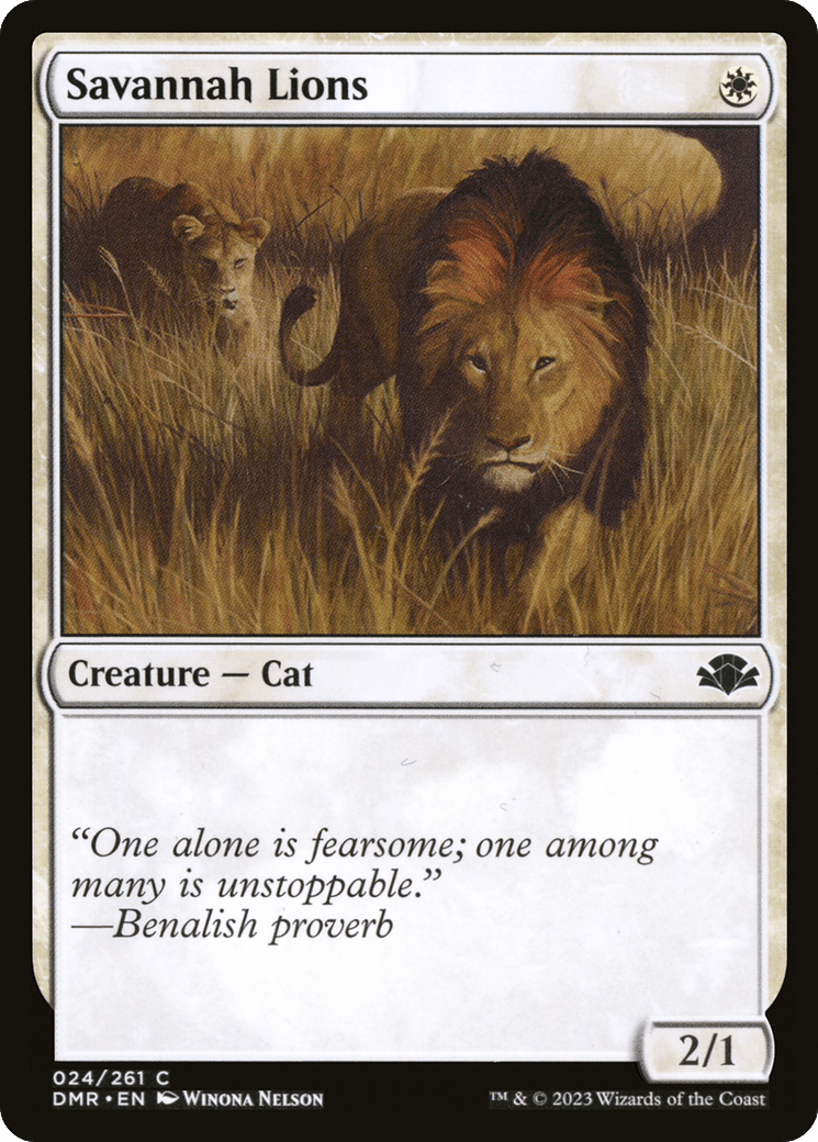 Savannah Lions [Dominaria Remastered]