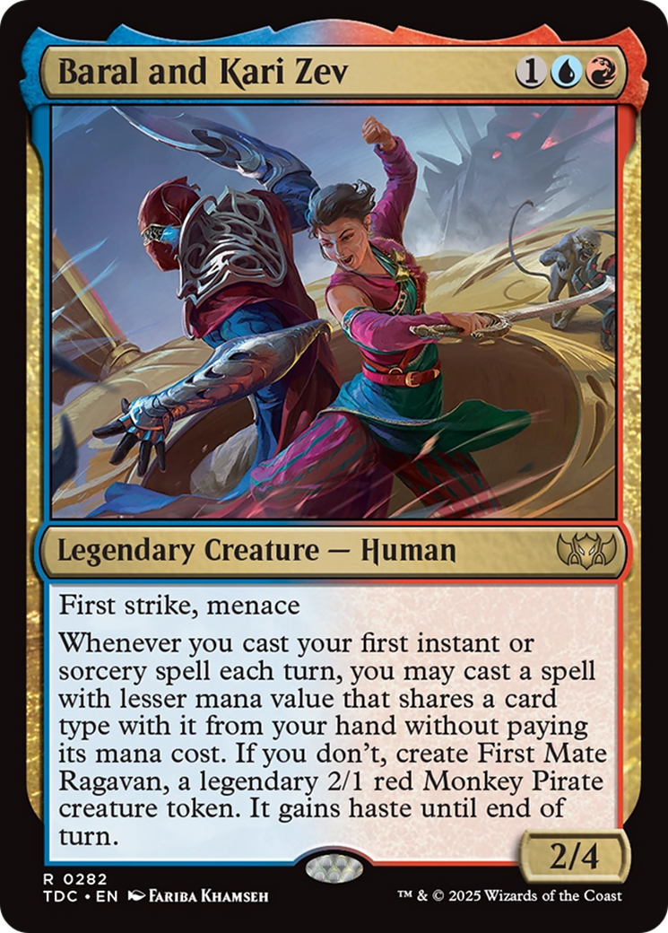 Baral and Kari Zev (282) [Commander: Tarkir: Dragonstorm]