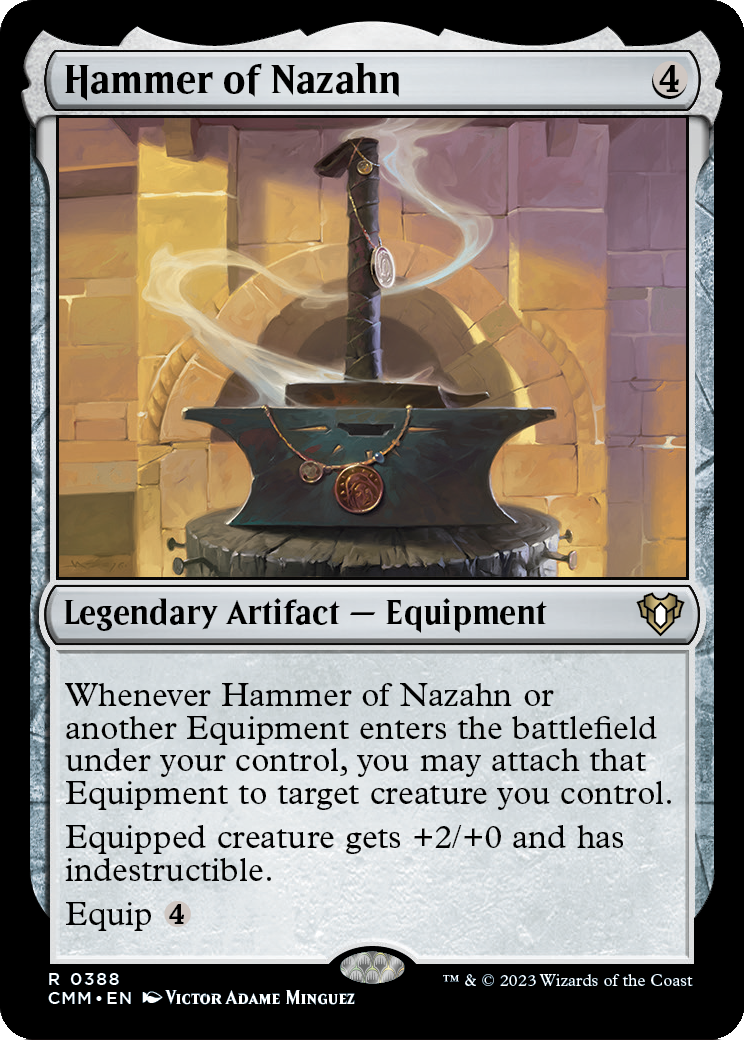 Hammer of Nazahn [Commander Masters] Foil