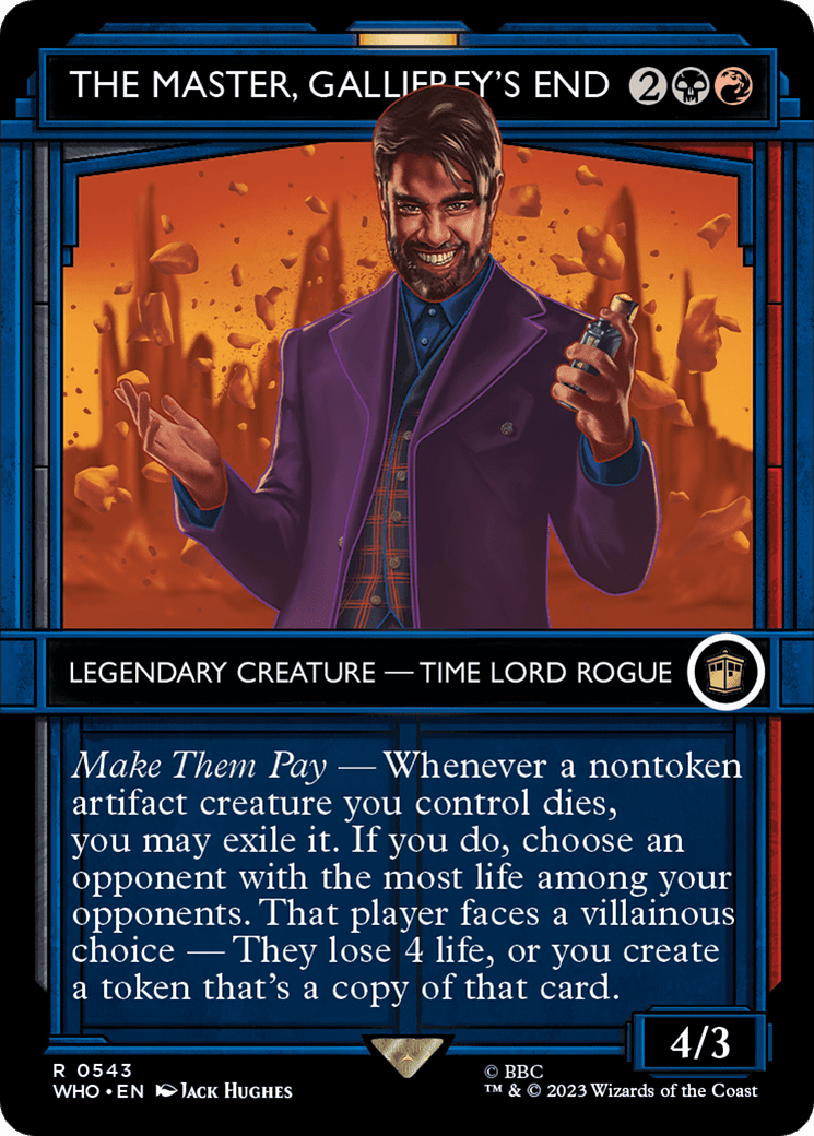 The Master, Gallifrey's End (Showcase) [Doctor Who] Foil