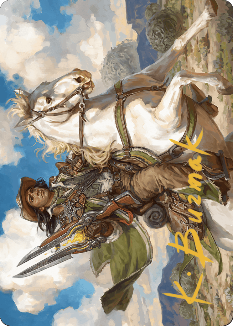 Wylie Duke, Atiin Hero // Wylie Duke, Atiin Hero (AOTJ-035) - Outlaws of Thunder Junction Art Series (Borderless) Foil
