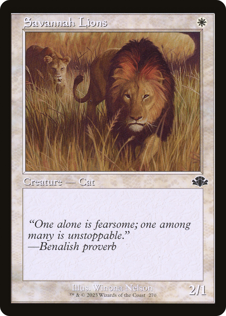 Savannah Lions (Retro) [Dominaria Remastered] Foil