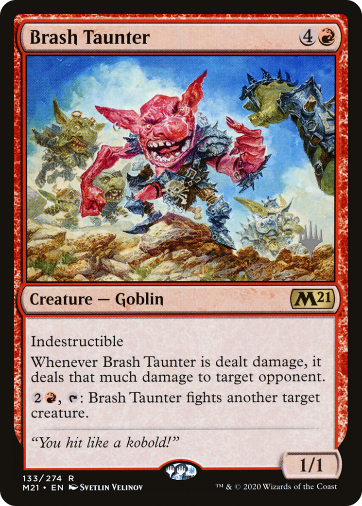 Brash Taunter (Promo Pack) [Core Set 2021 Promos] Foil