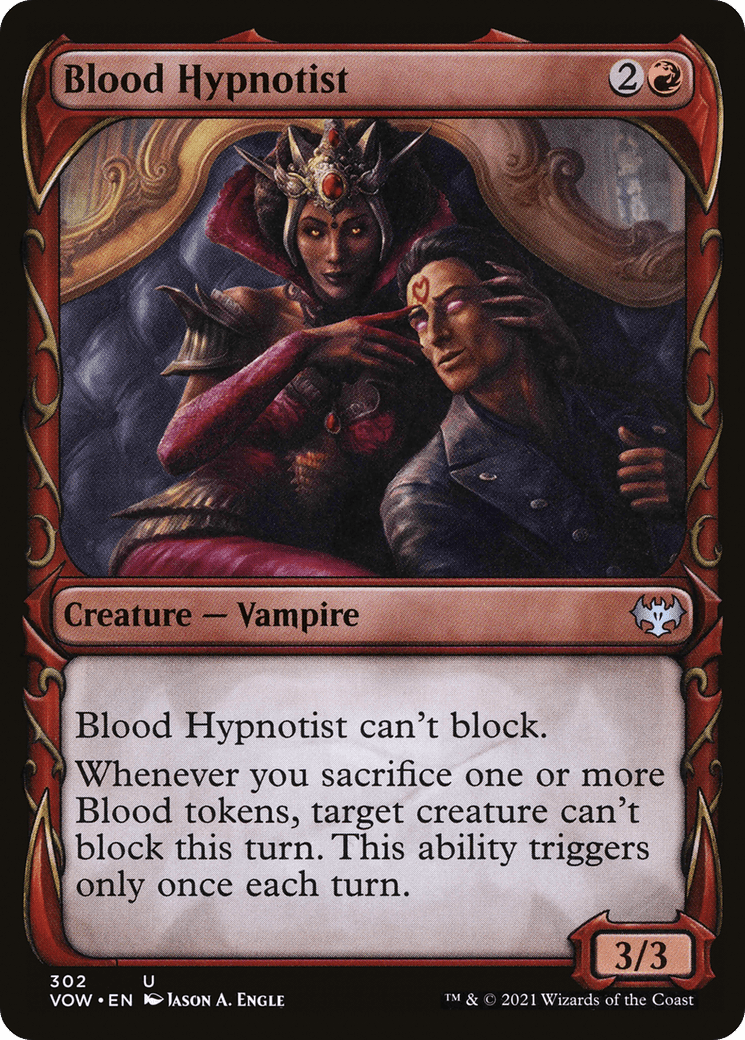 Blood Hypnotist (Showcase Fang Frame) [Innistrad: Crimson Vow] Foil