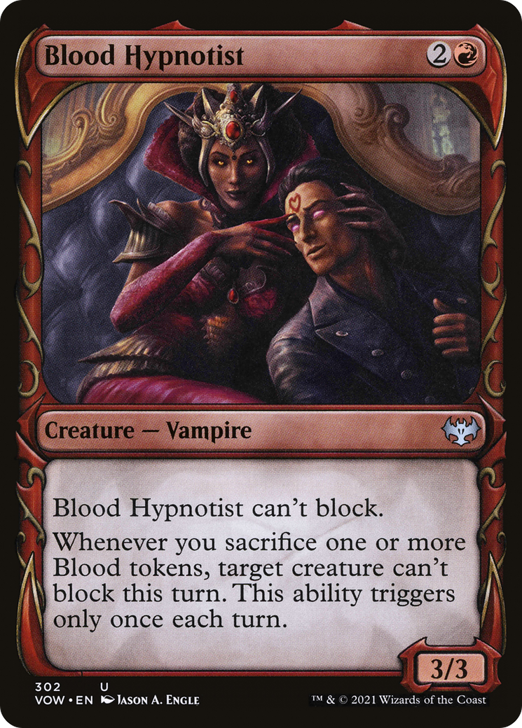 Blood Hypnotist (Showcase Fang Frame) [Innistrad: Crimson Vow] Foil