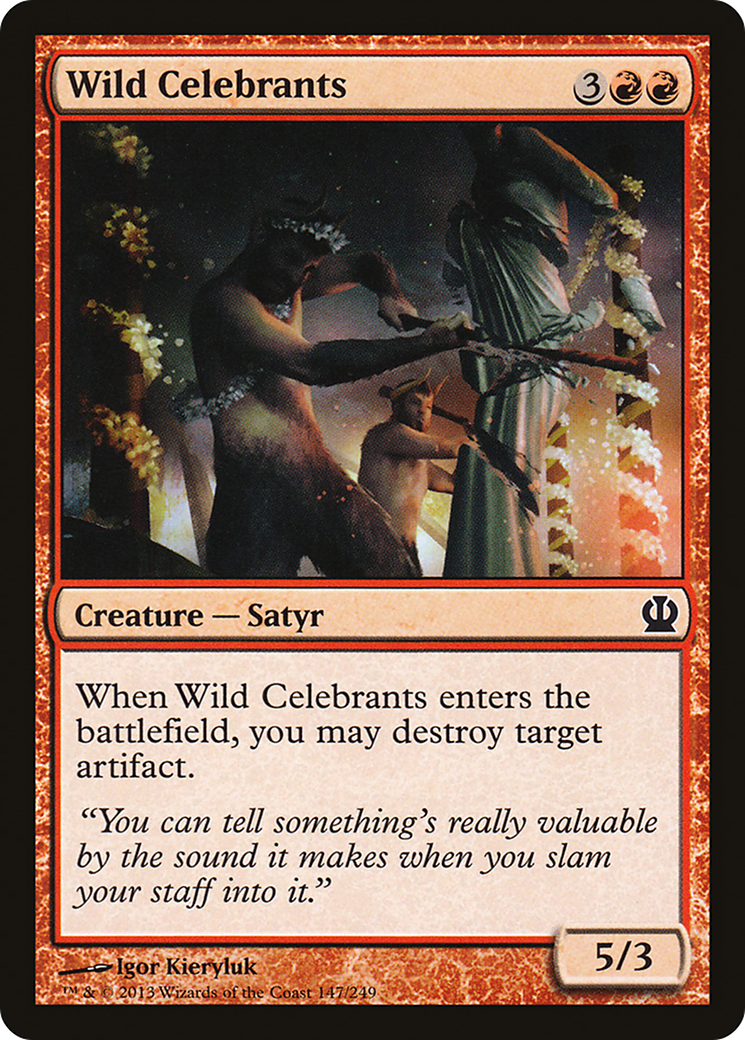 Wild Celebrants [Theros] Foil