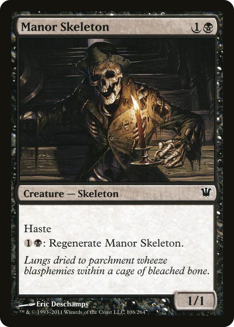 Manor Skeleton [Innistrad] Foil