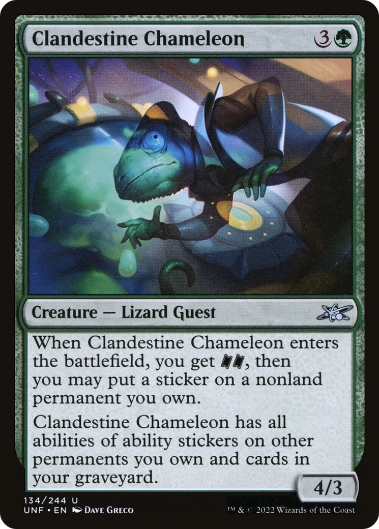 Clandestine Chameleon [Unfinity] Foil