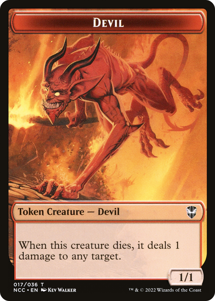 Devil (TNCC-017) - New Capenna Commander Tokens Foil