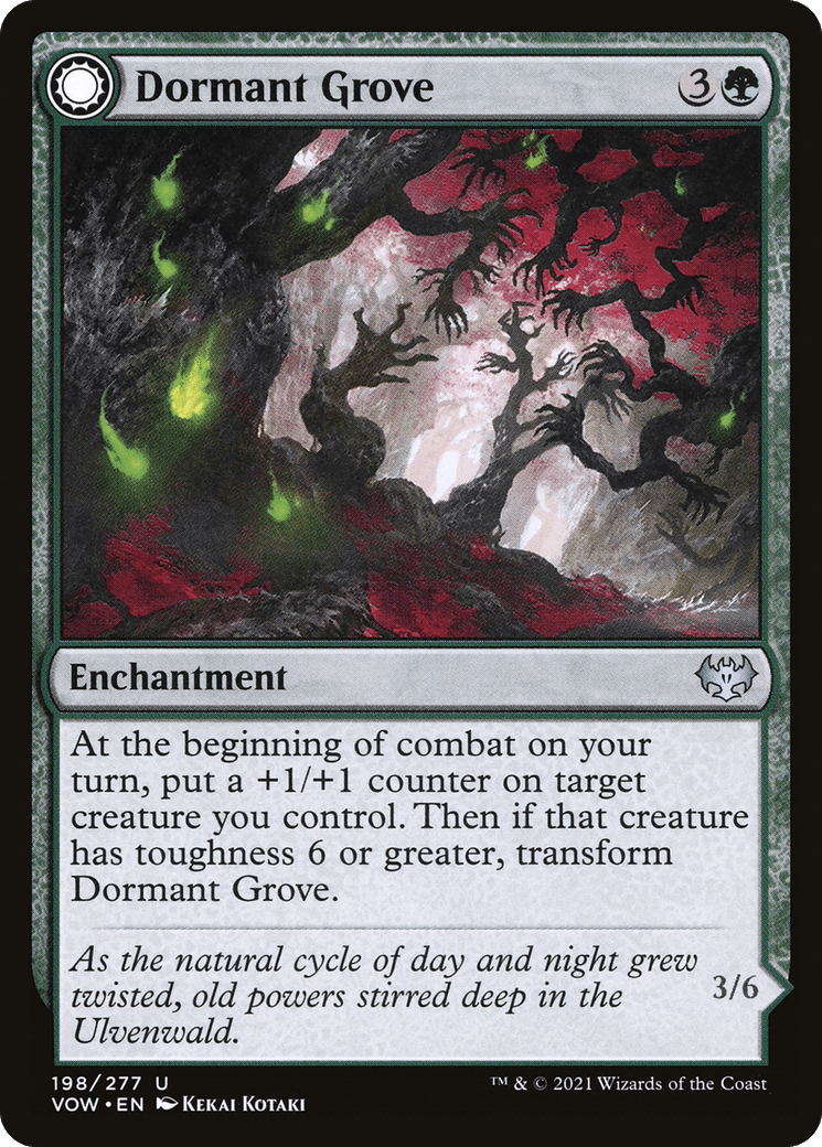 Dormant Grove // Gnarled Grovestrider [Innistrad: Crimson Vow] Foil