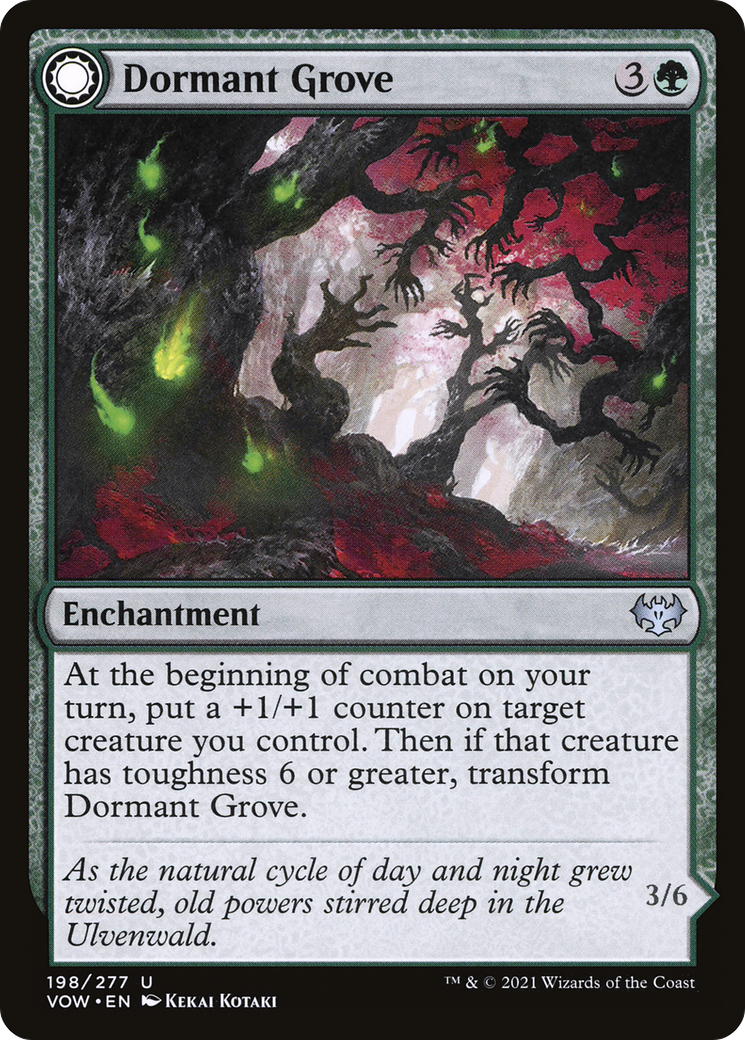 Dormant Grove // Gnarled Grovestrider [Innistrad: Crimson Vow] Foil