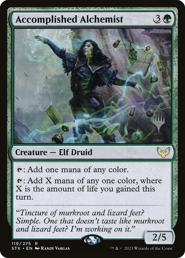 Accomplished Alchemist (Promo Pack) [Strixhaven: School of Mages Promos] Foil