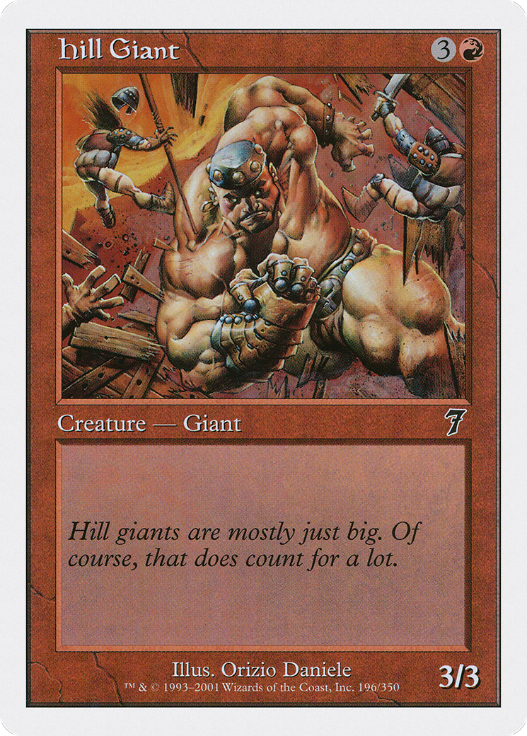 Hill Giant [Seventh Edition] Foil