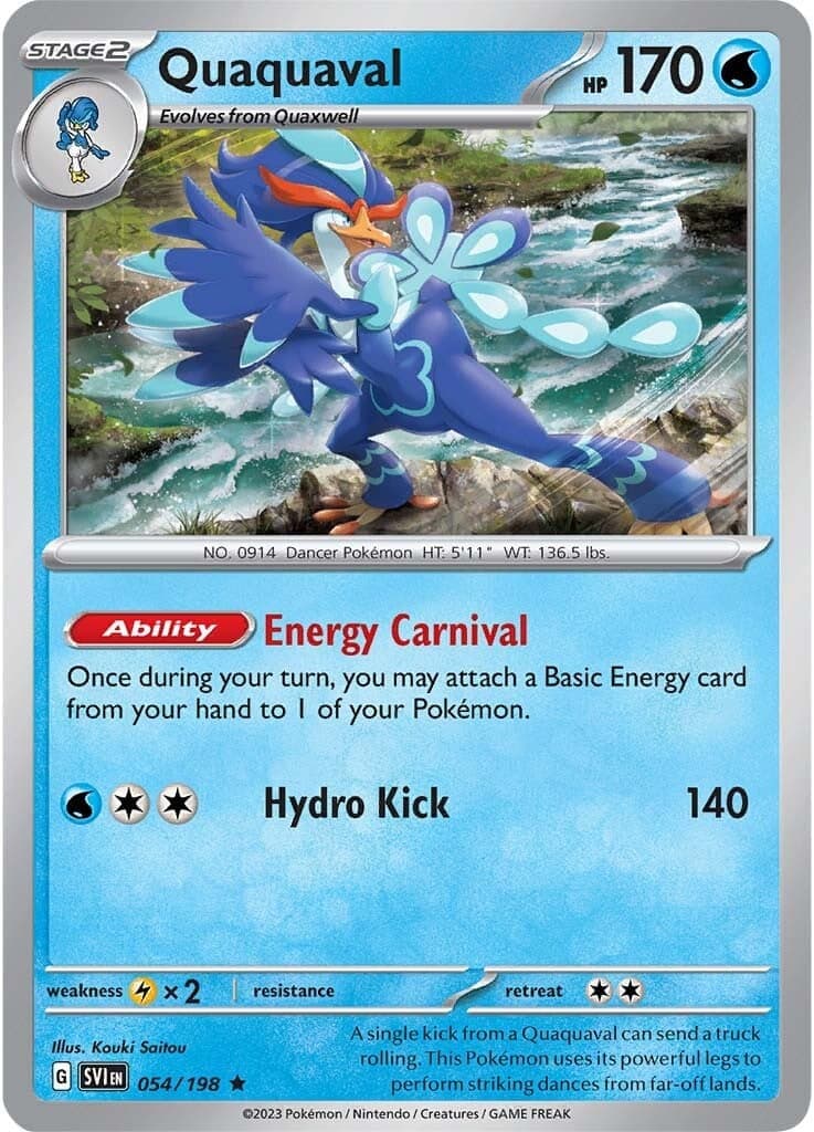 Quaquaval 054- SV01 Scarlet & Violet Base Set Reverse Holofoil