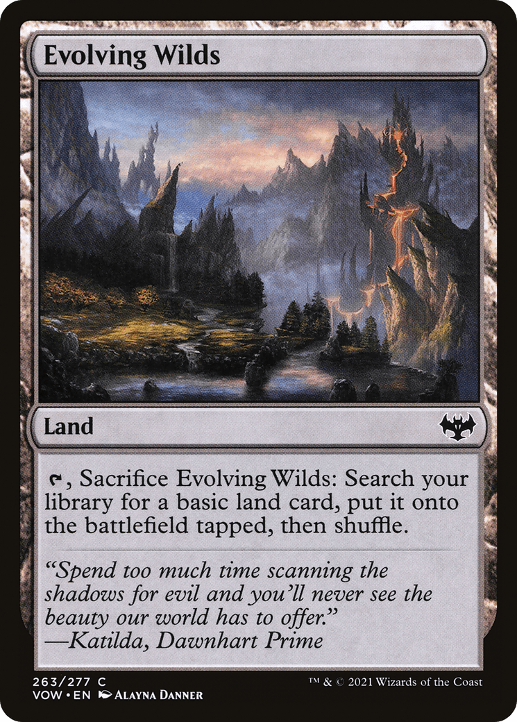 Evolving Wilds [Innistrad: Crimson Vow] Foil