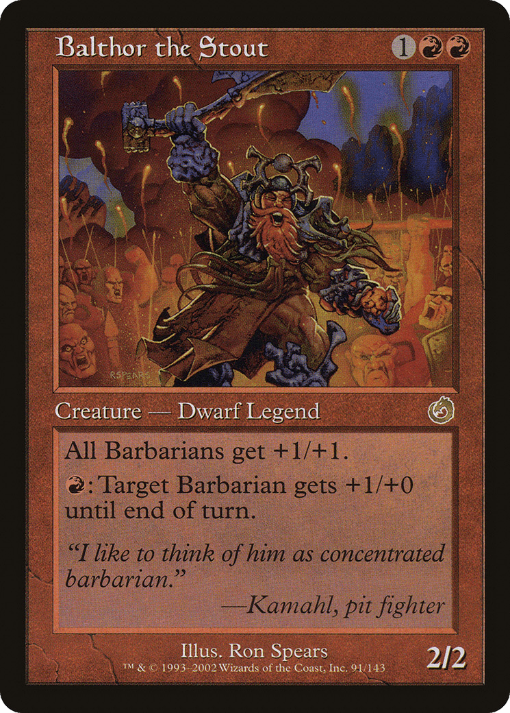 Balthor the Stout [Torment] Foil