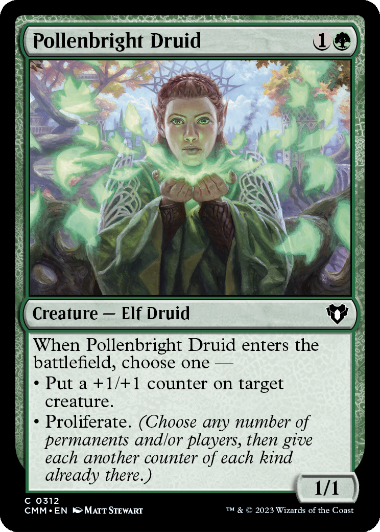 Pollenbright Druid [Commander Masters] Foil