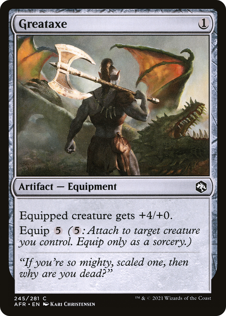 Greataxe [Dungeons & Dragons: Adventures in the Forgotten Realms] Foil