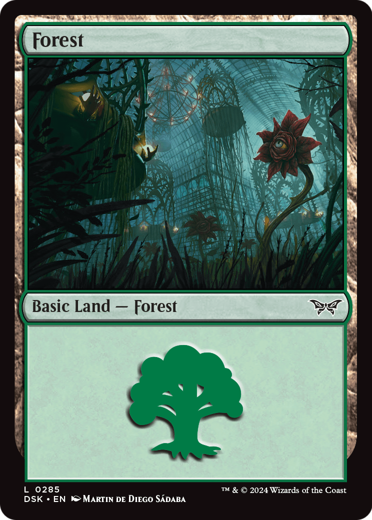 Forest (0285) [Duskmourn: House of Horror] Foil