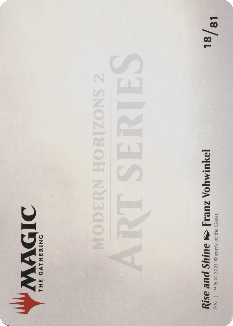Rise and Shine // Rise and Shine (AMH2-018) - Modern Horizons 2 Art Series (Borderless)