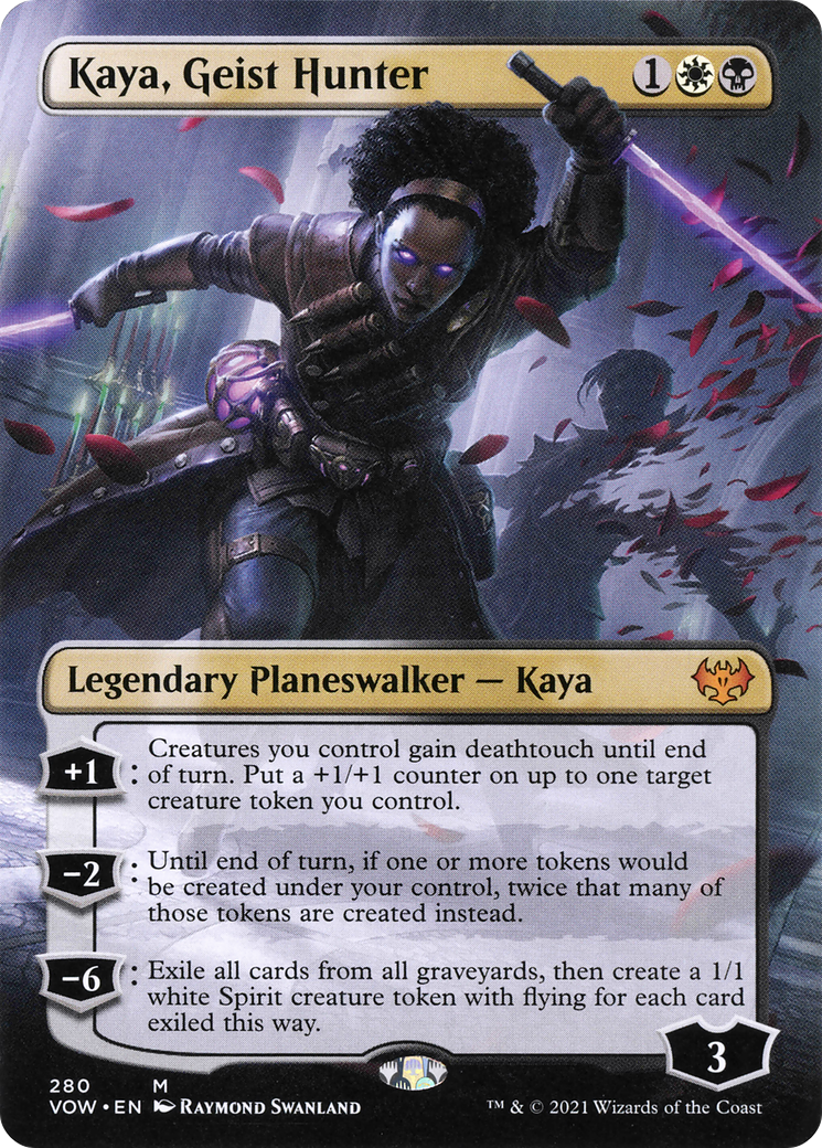 Kaya, Geist Hunter (VOW-280) - Innistrad: Crimson Vow (Borderless)