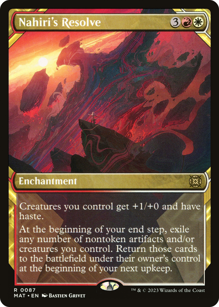 Nahiri's Resolve (Showcase) [March of the Machine: The Aftermath] Foil