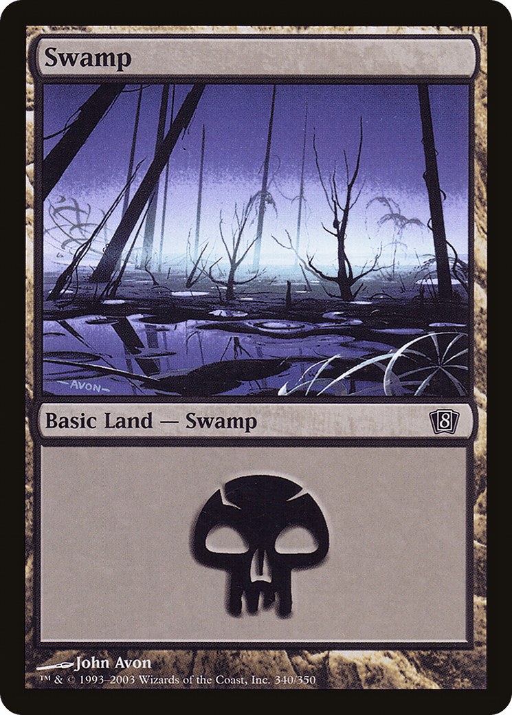 Swamp (340) [Eighth Edition] Foil