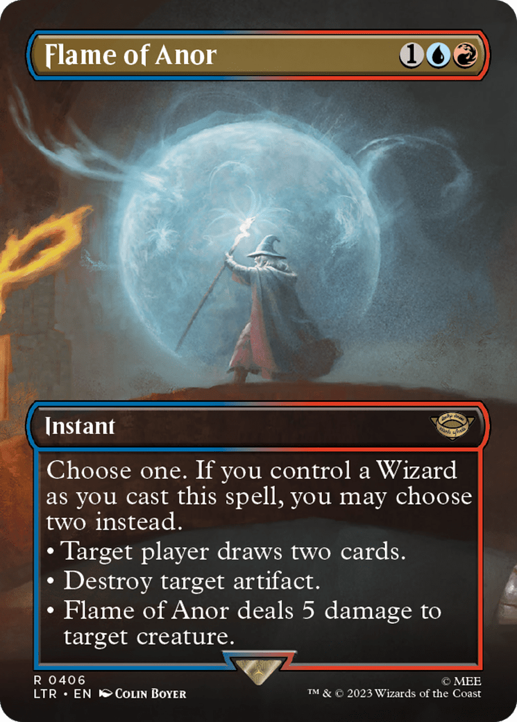 Flame of Anor (Borderless Alternate Art) [The Lord of the Rings: Tales of Middle-Earth]