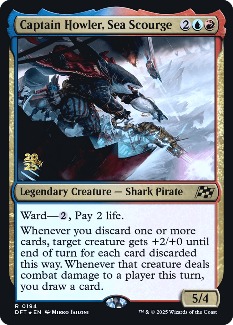 Captain Howler, Sea Scourge (-194) [Prerelease Cards]  Foil