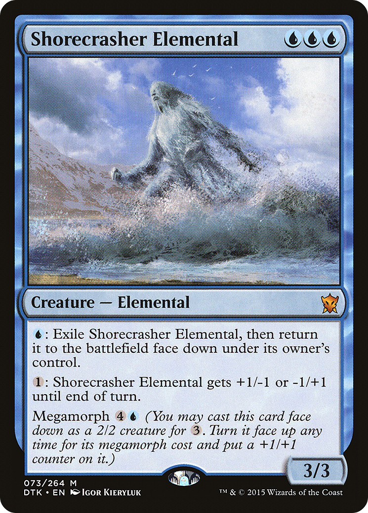 Shorecrasher Elemental [Dragons of Tarkir] Foil
