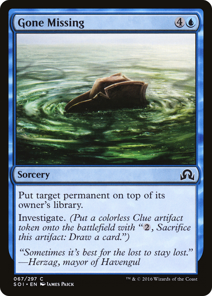 Gone Missing [Shadows over Innistrad] Foil