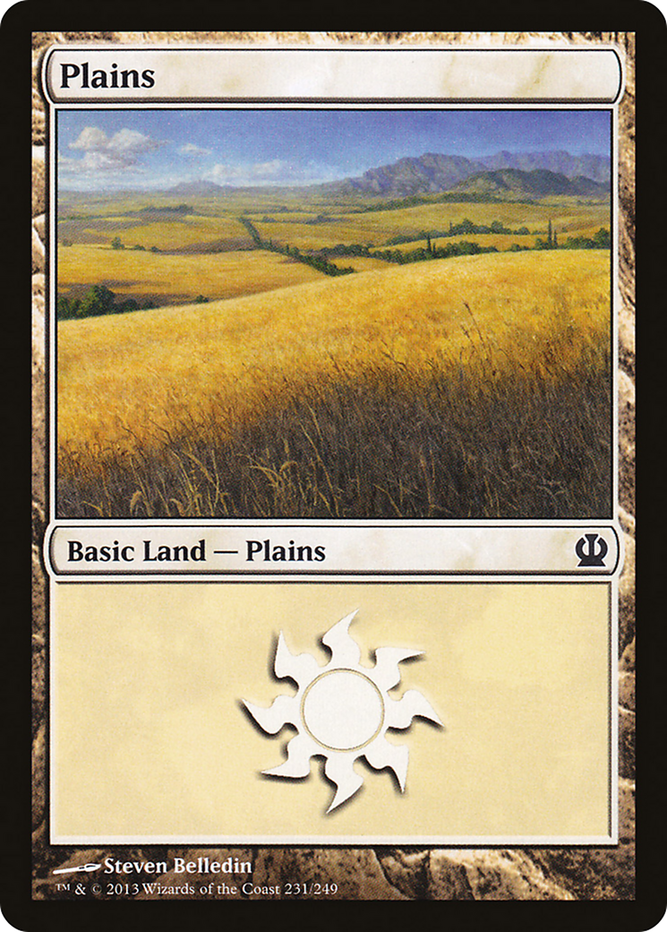 Plains (231) [Theros] Foil