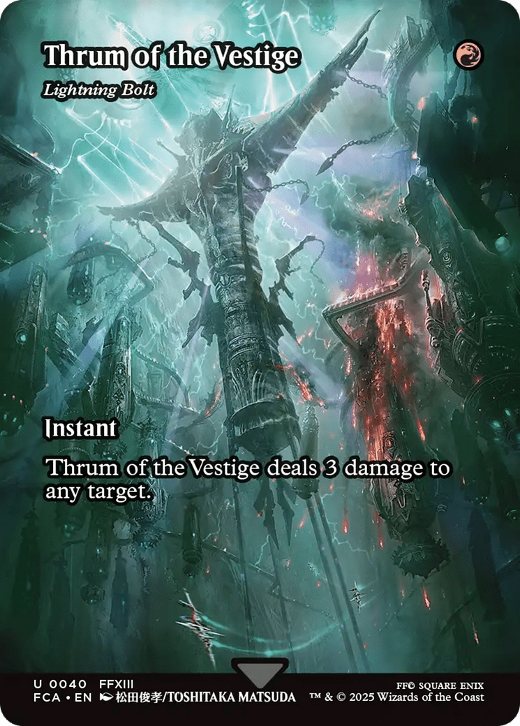 Thrum of the Vestige - Lightning Bolt (Showcase) (040) [FINAL FANTASY: Through the Ages]  Foil