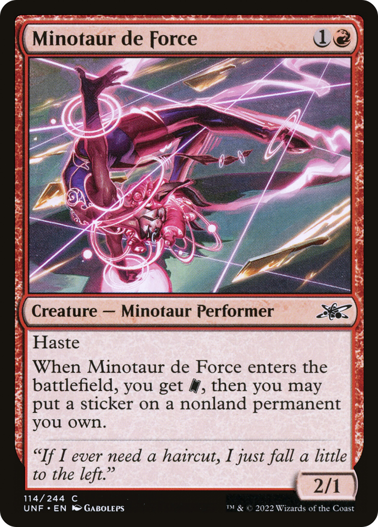 Minotaur de Force [Unfinity] Foil