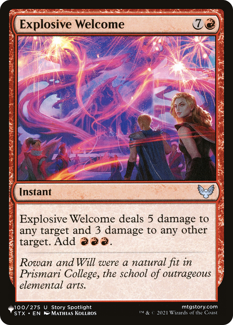 Explosive Welcome |  (STX-100) [The List]