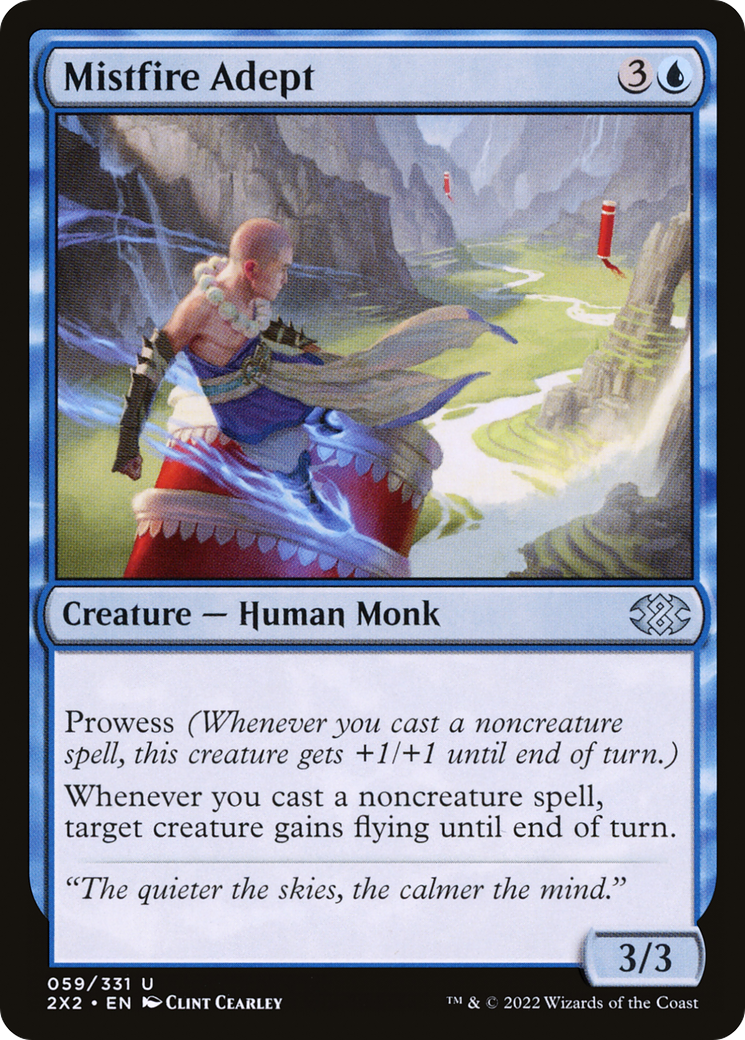 Mistfire Adept [Double Masters 2022] Foil