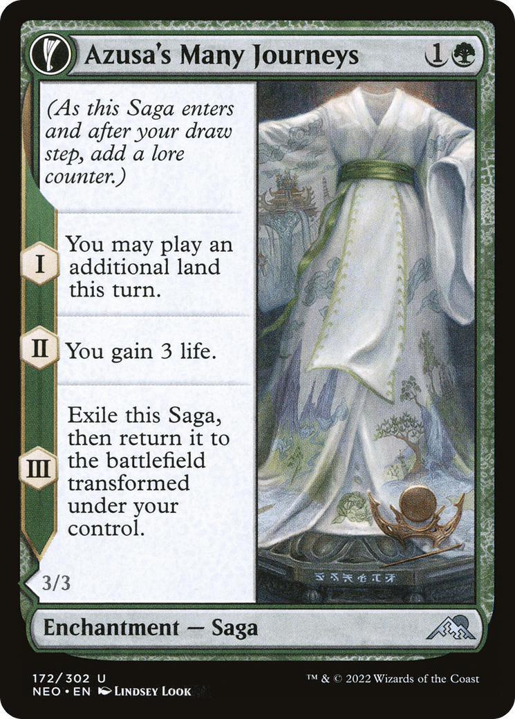 Azusa's Many Journeys // Likeness of the Seeker [Kamigawa: Neon Dynasty] Foil