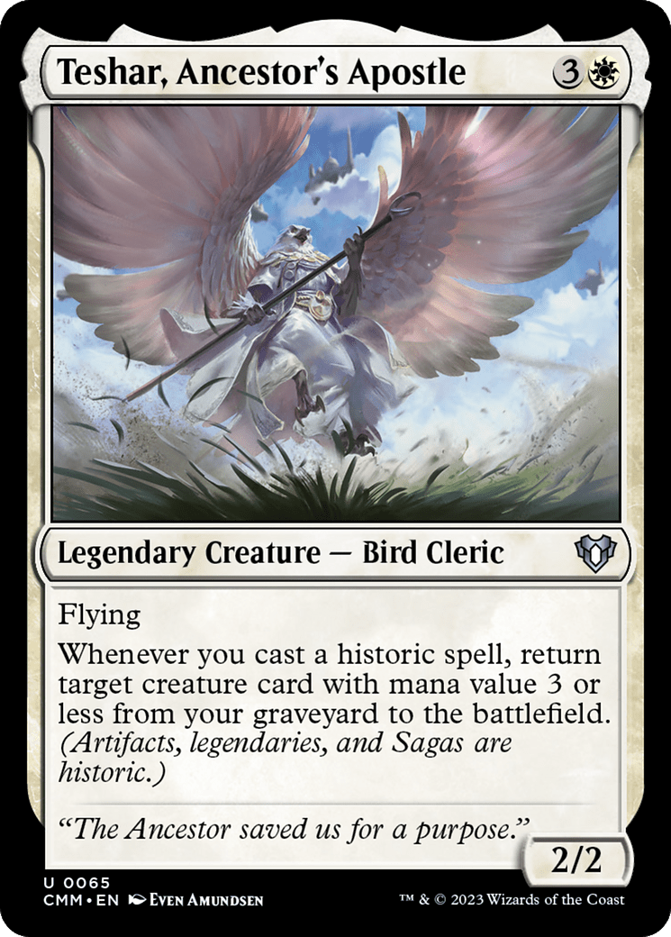 Teshar, Ancestor's Apostle [Commander Masters] Foil