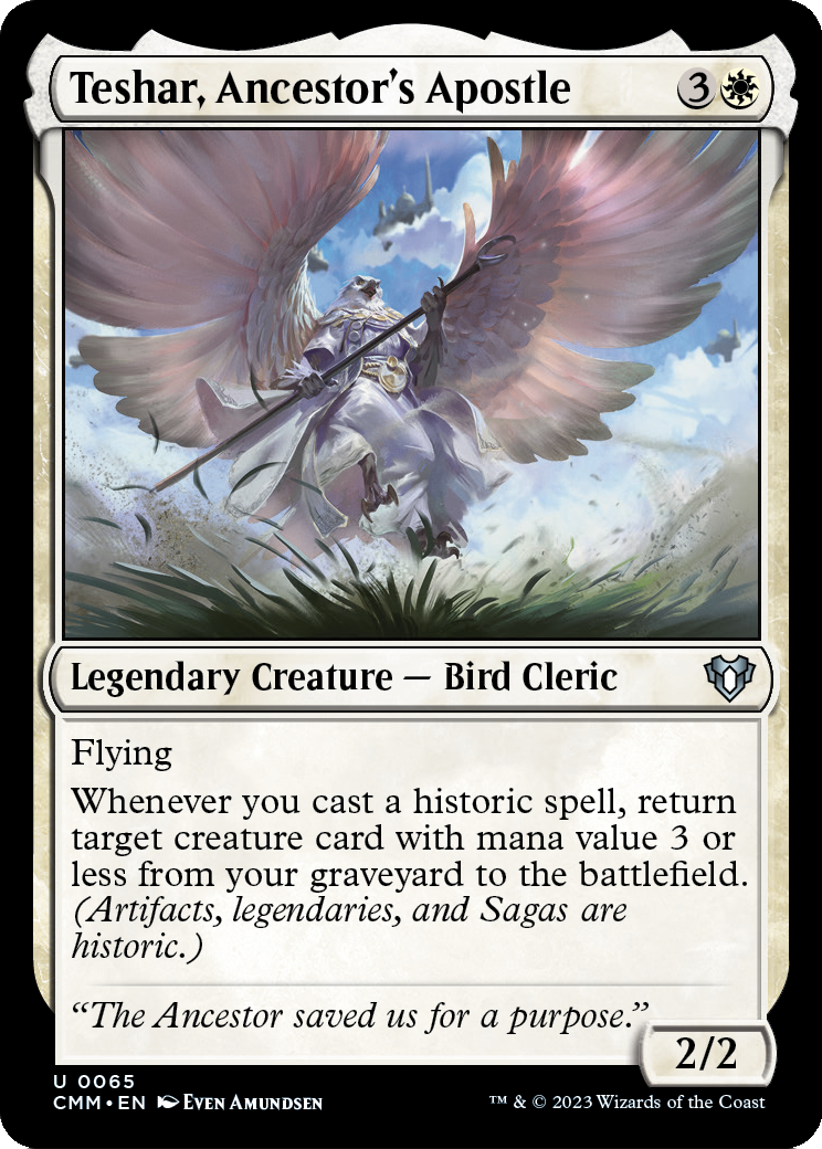 Teshar, Ancestor's Apostle [Commander Masters] Foil