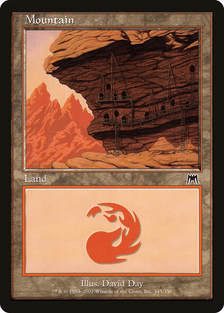 Mountain (345) [Onslaught] Foil