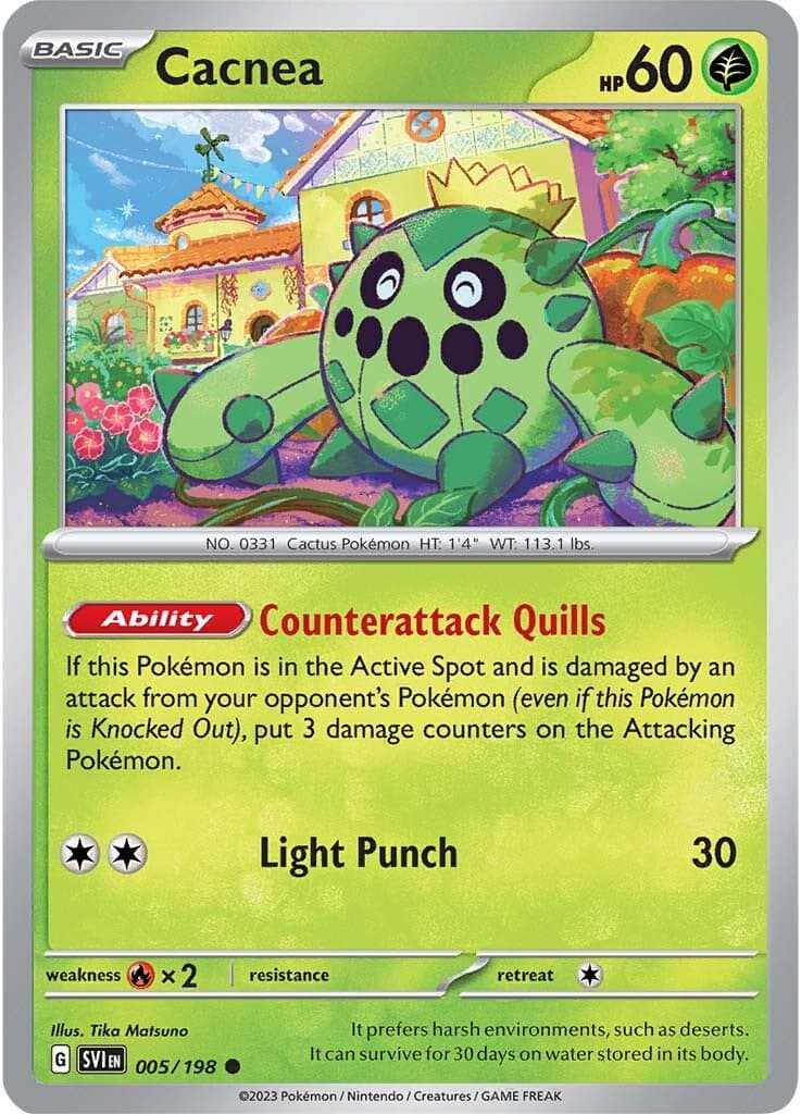 Cacnea 005/198  SV01 Scarlet & Violet Base Set - Common