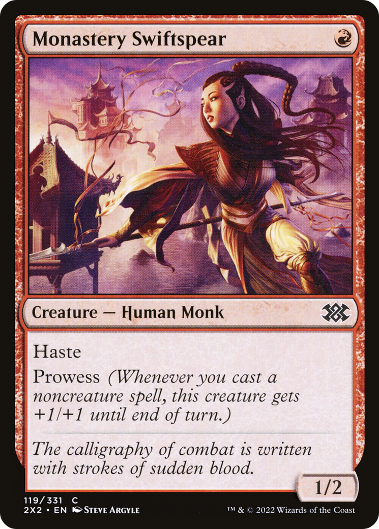 Monastery Swiftspear [Double Masters 2022] Foil