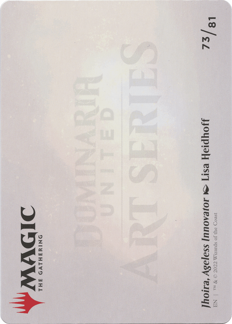 Jhoira, Ageless Innovator // Jhoira, Ageless Innovator (ADMU-073) - Dominaria United Art Series (Borderless) Foil