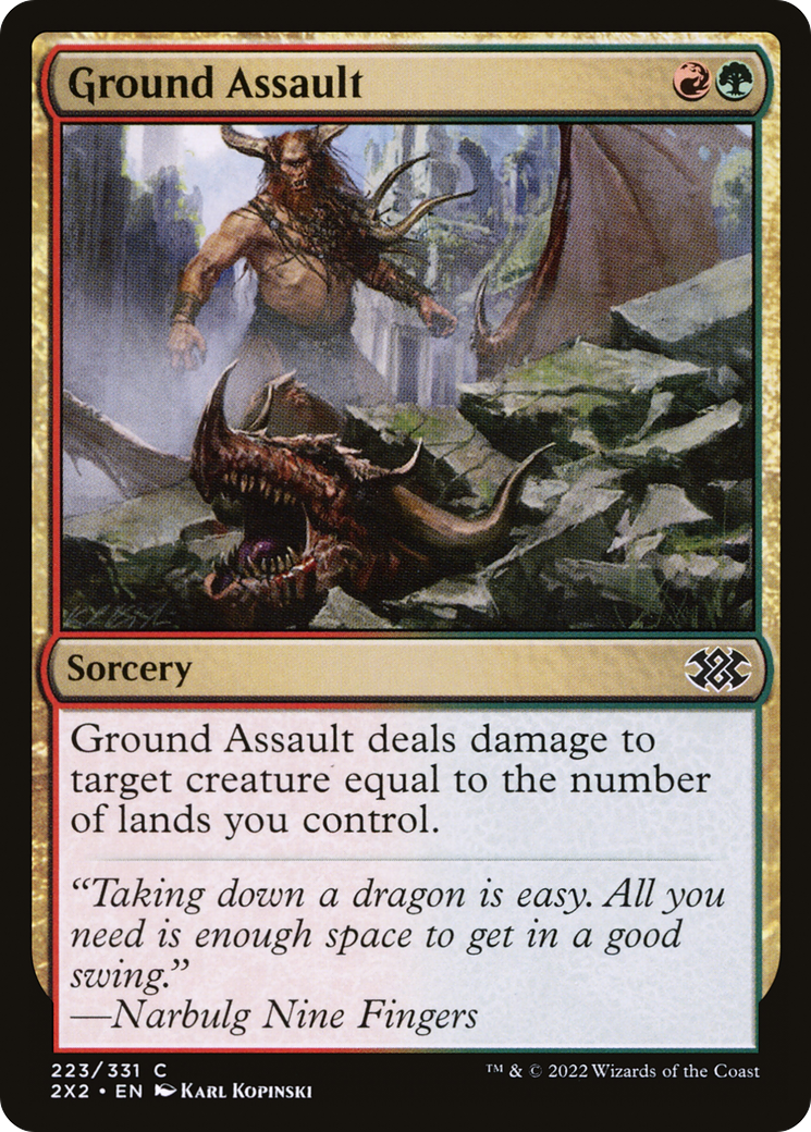 Ground Assault [Double Masters 2022] Foil