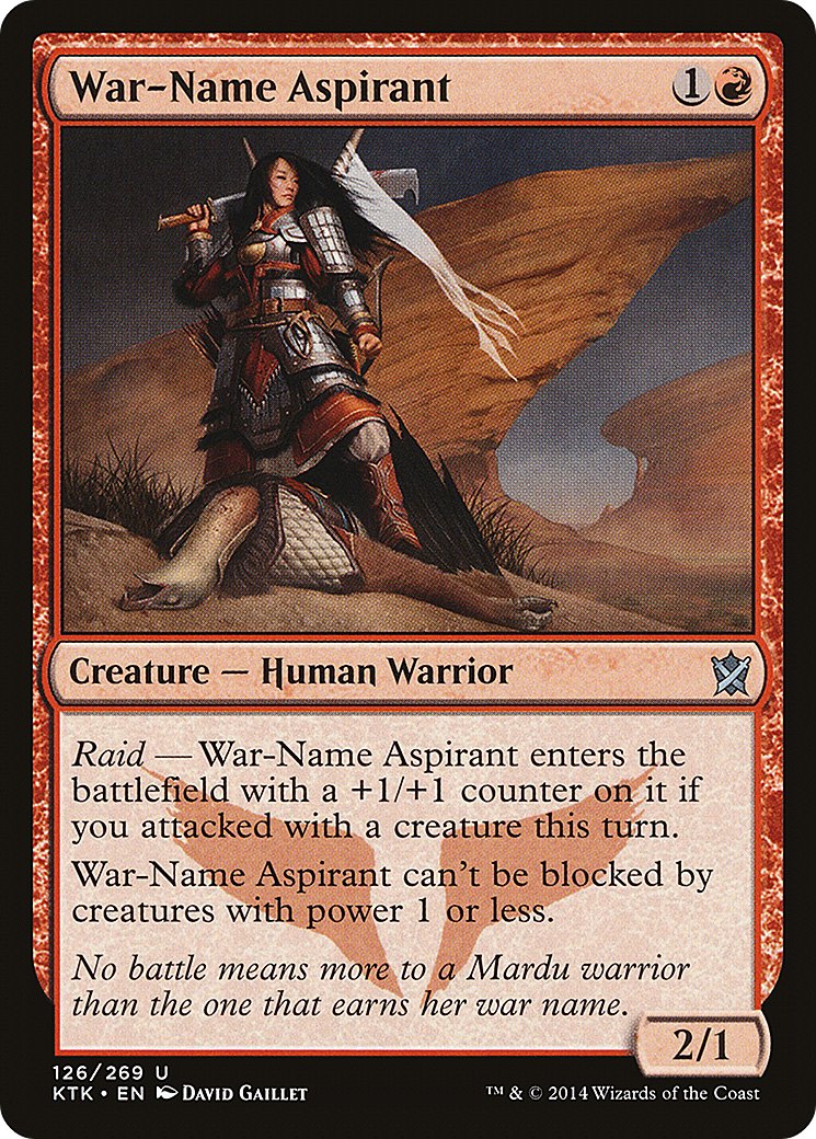War-Name Aspirant [Khans of Tarkir] Foil